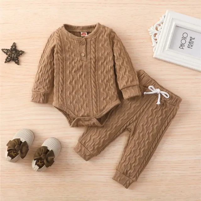 Toddler 2Pcs Suit Long Sleeve Romper