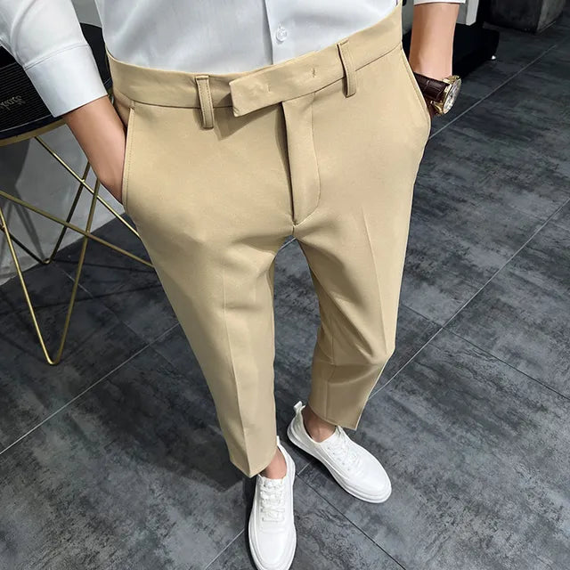 Fashion Mens Dark Green Suit Pants