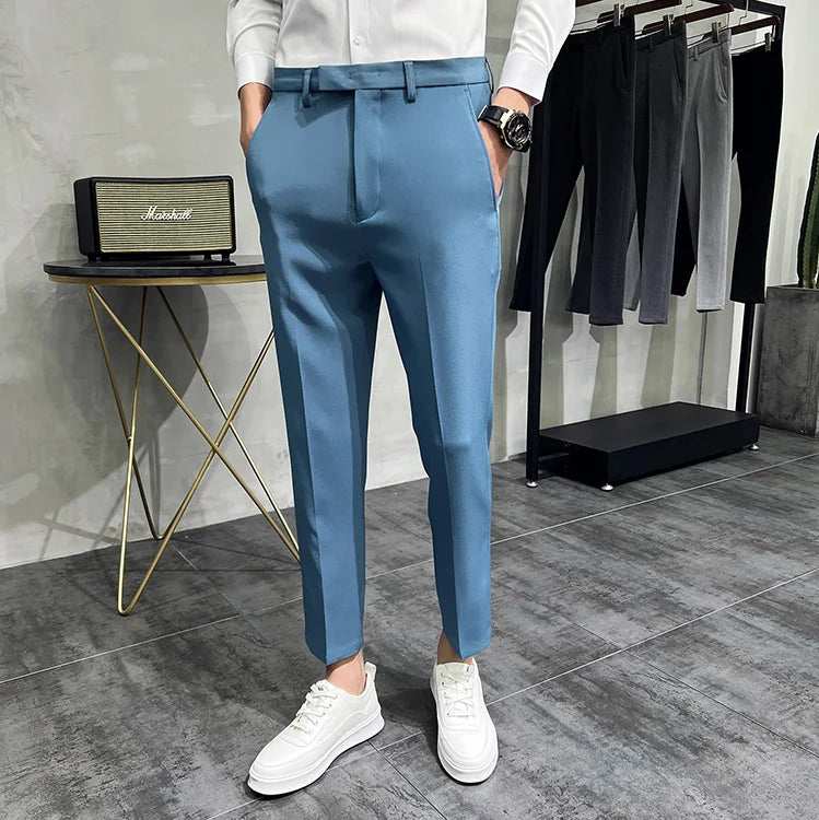 Fashion Mens Dark Green Suit Pants