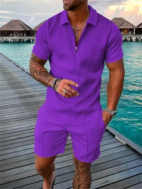 Summer Men's Two-Piece Casual Sportswear Set