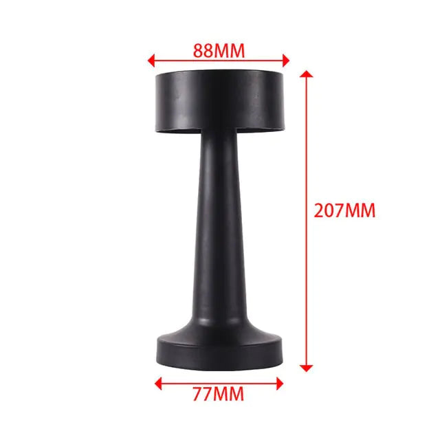 Retro Desk Table Lamp Rechargeable Wireless Touch Sensor Night Light for Restaurant Coffee Bedroom Bedside Home Decor Lamps