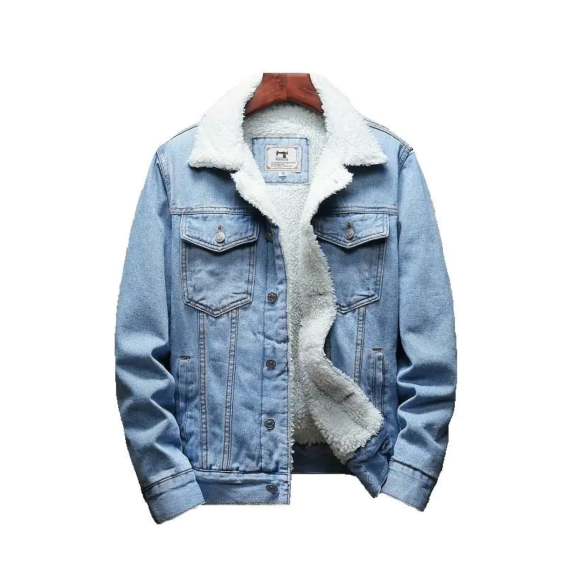 Men's Light Blue Denim Coat