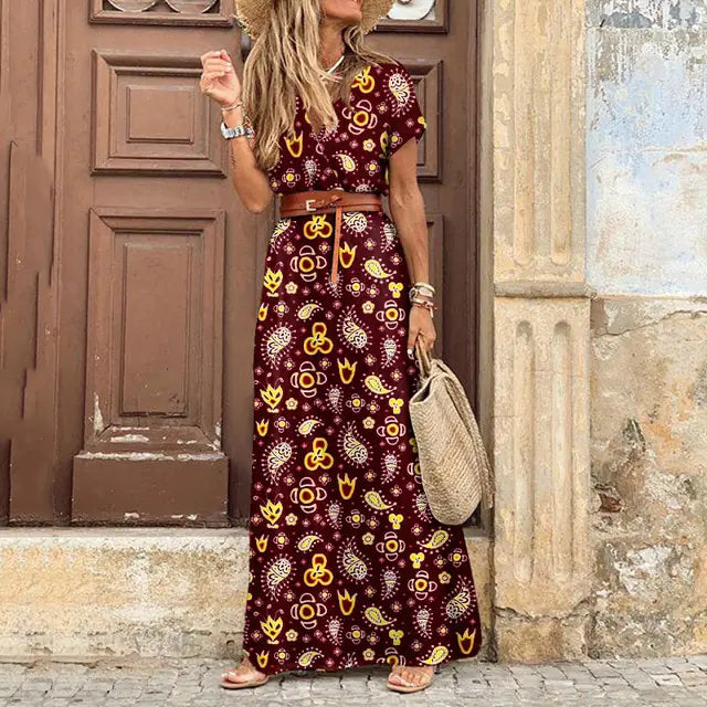 Spring Bohemian Oversized Dress