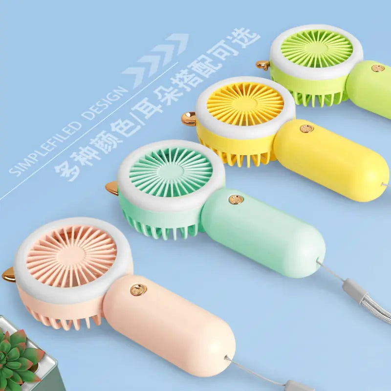 Mini Portable Pocket Fans USB Charging Desktop Dormitory Home Gift Student Outdoor Travel