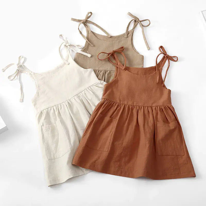 Baby's Solid Colour Summer Dress