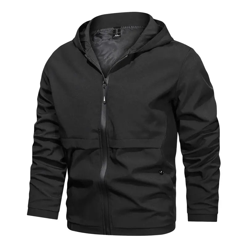 Hooded Solid Male Outdoor Clothing