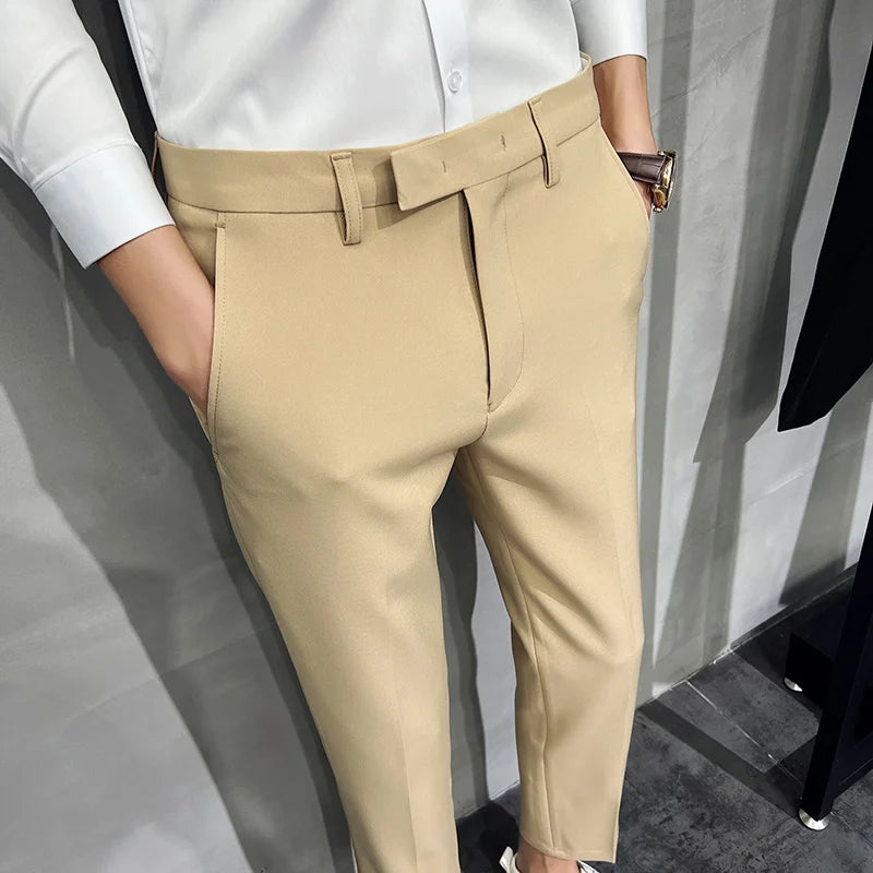 Fashion Mens Dark Green Suit Pants