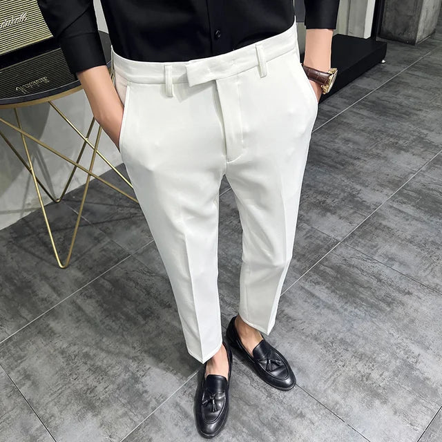 Fashion Mens Dark Green Suit Pants