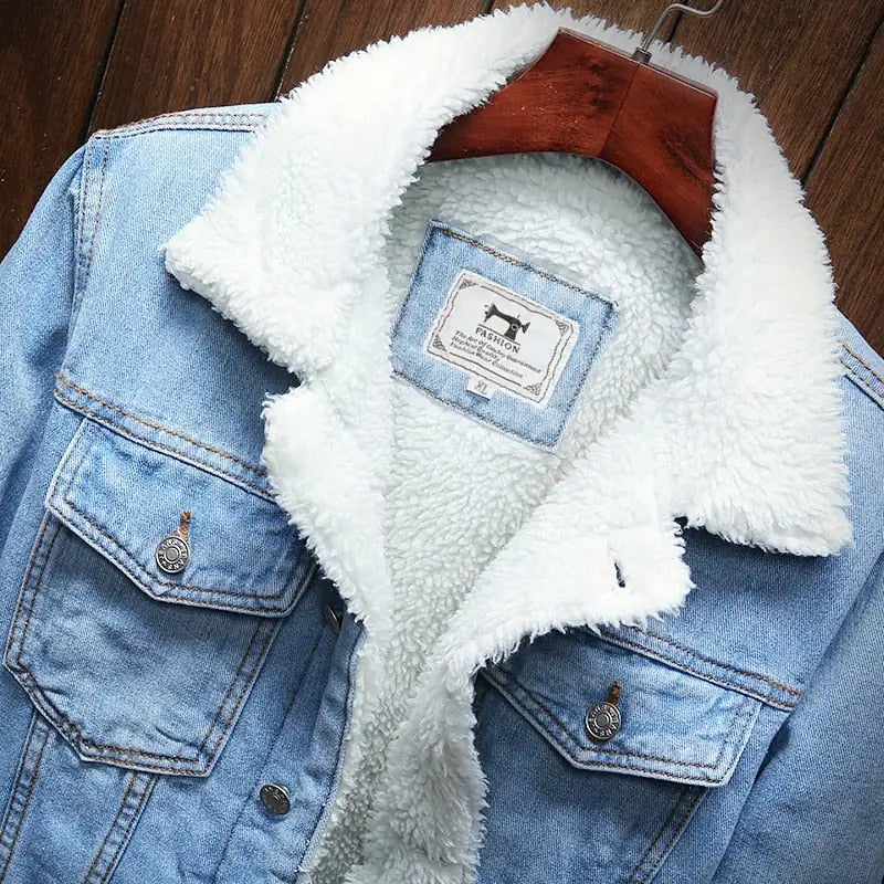 Men's Light Blue Denim Coat