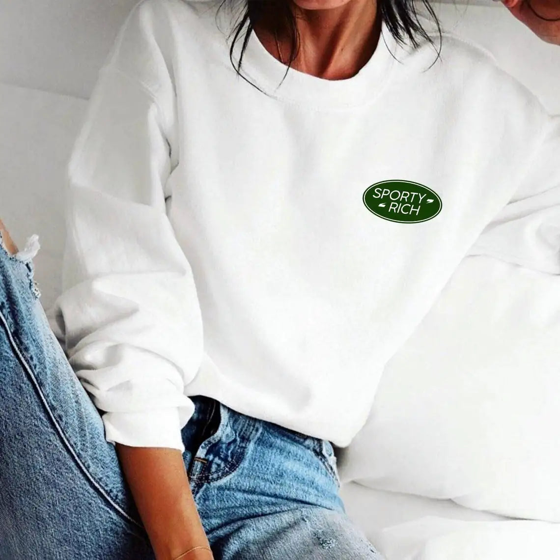 Sporty Vintage Sweatshirt For Women