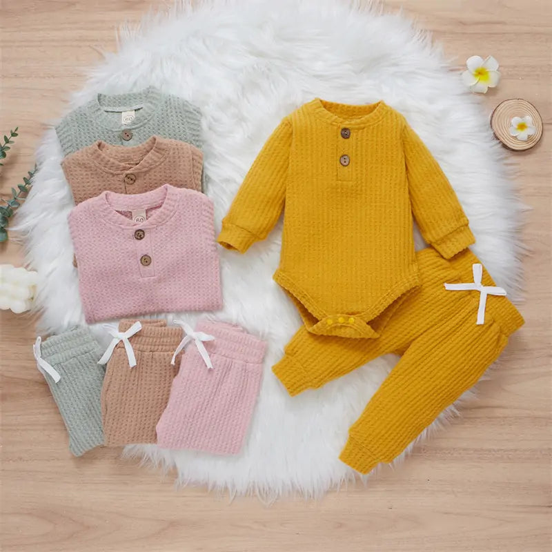 Toddler 2Pcs Suit Long Sleeve Romper