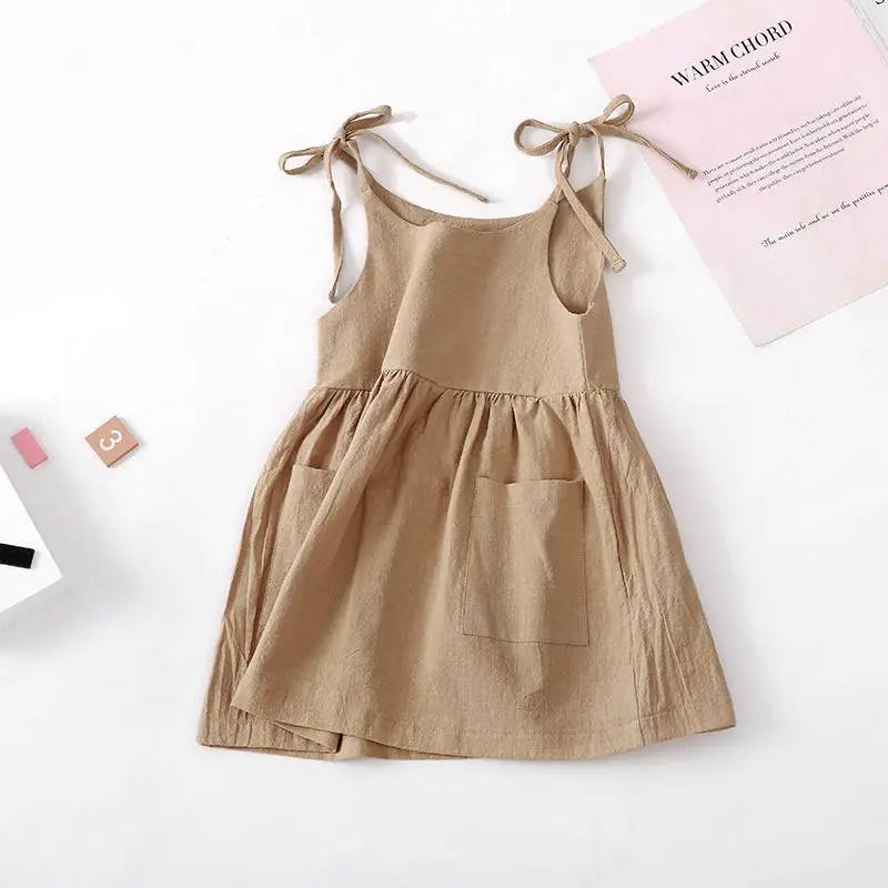 Baby's Solid Colour Summer Dress