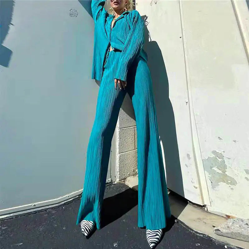 Women's Two Piece Long Sleeve Suit