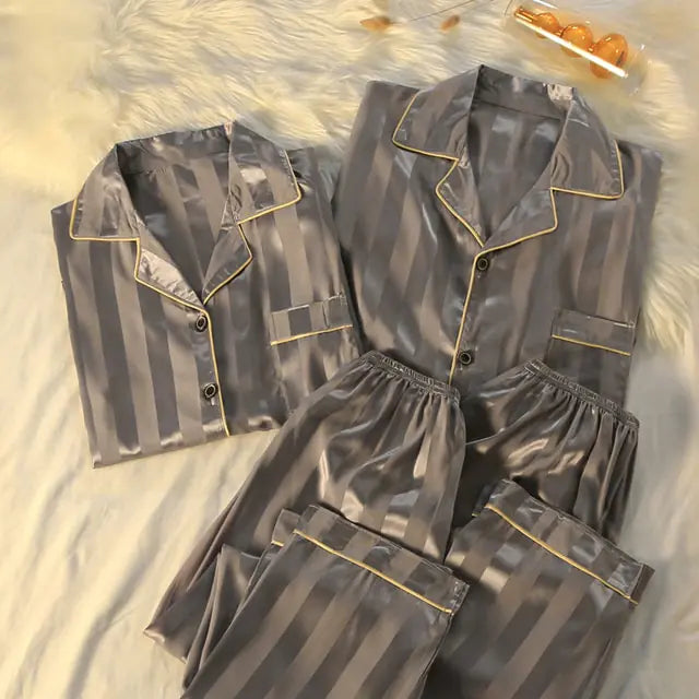 Couple/individual Luxury Silk Pajamas Sets