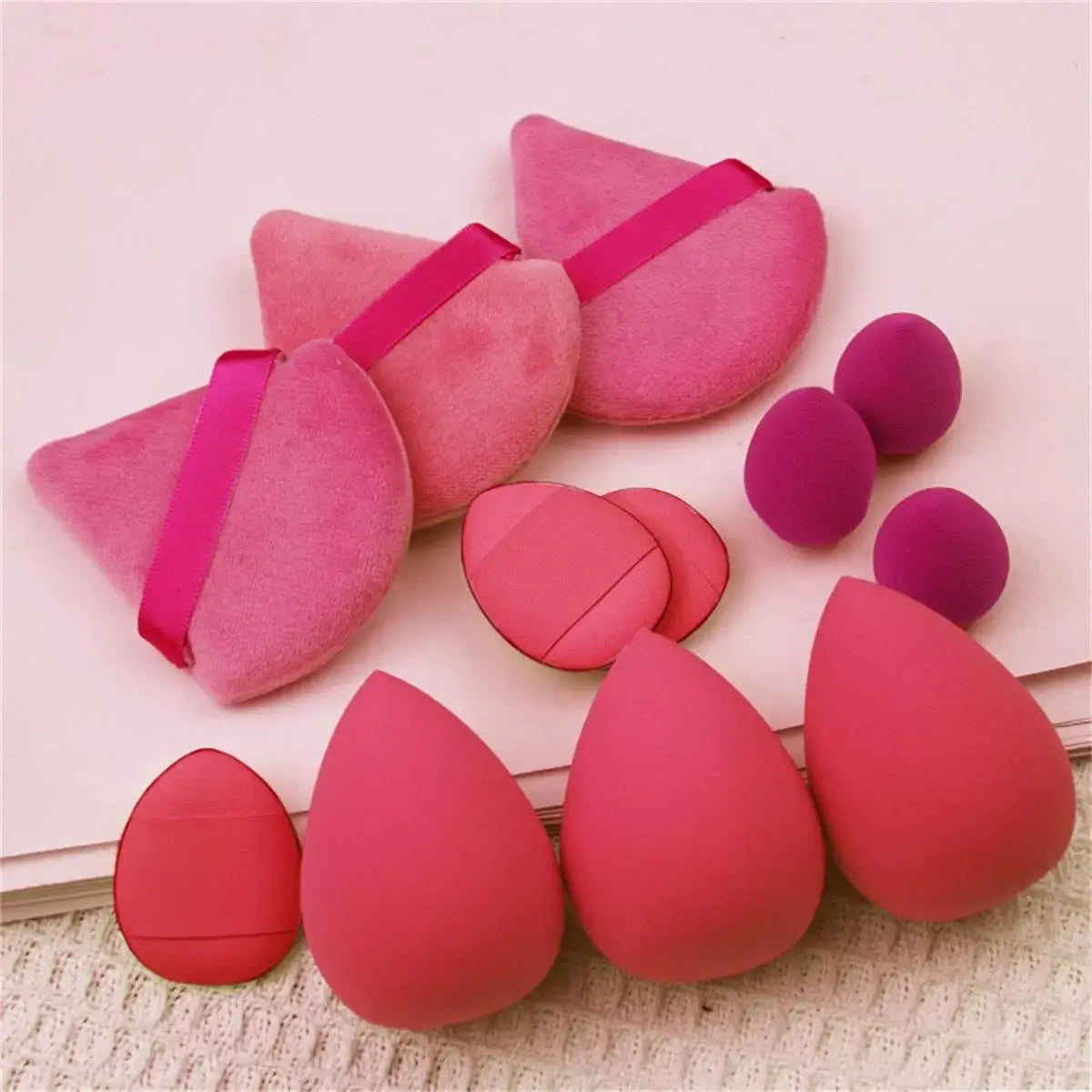 12pcs Small, medium and large combination set Makeup Puff Essential Set