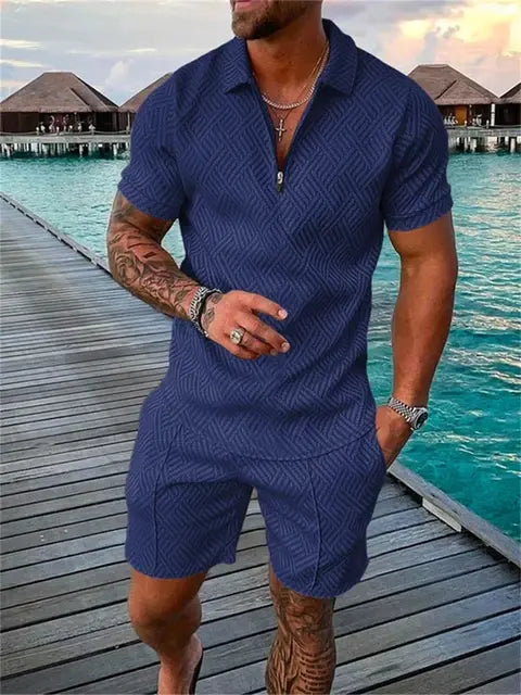 Summer Men's Two-Piece Casual Sportswear Set