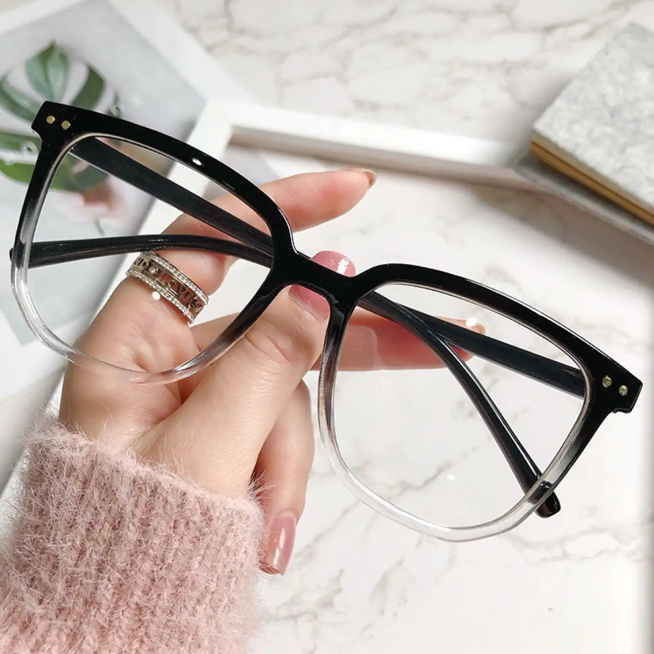 Fashion Square Myopia Glasses