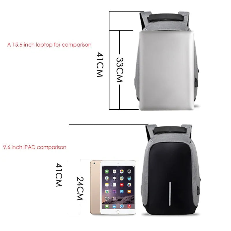 Technology USB charging port- Anti-Theft Backpack