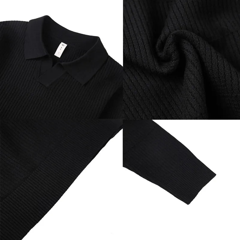 Men's Long Sleeve Knitted Shirt