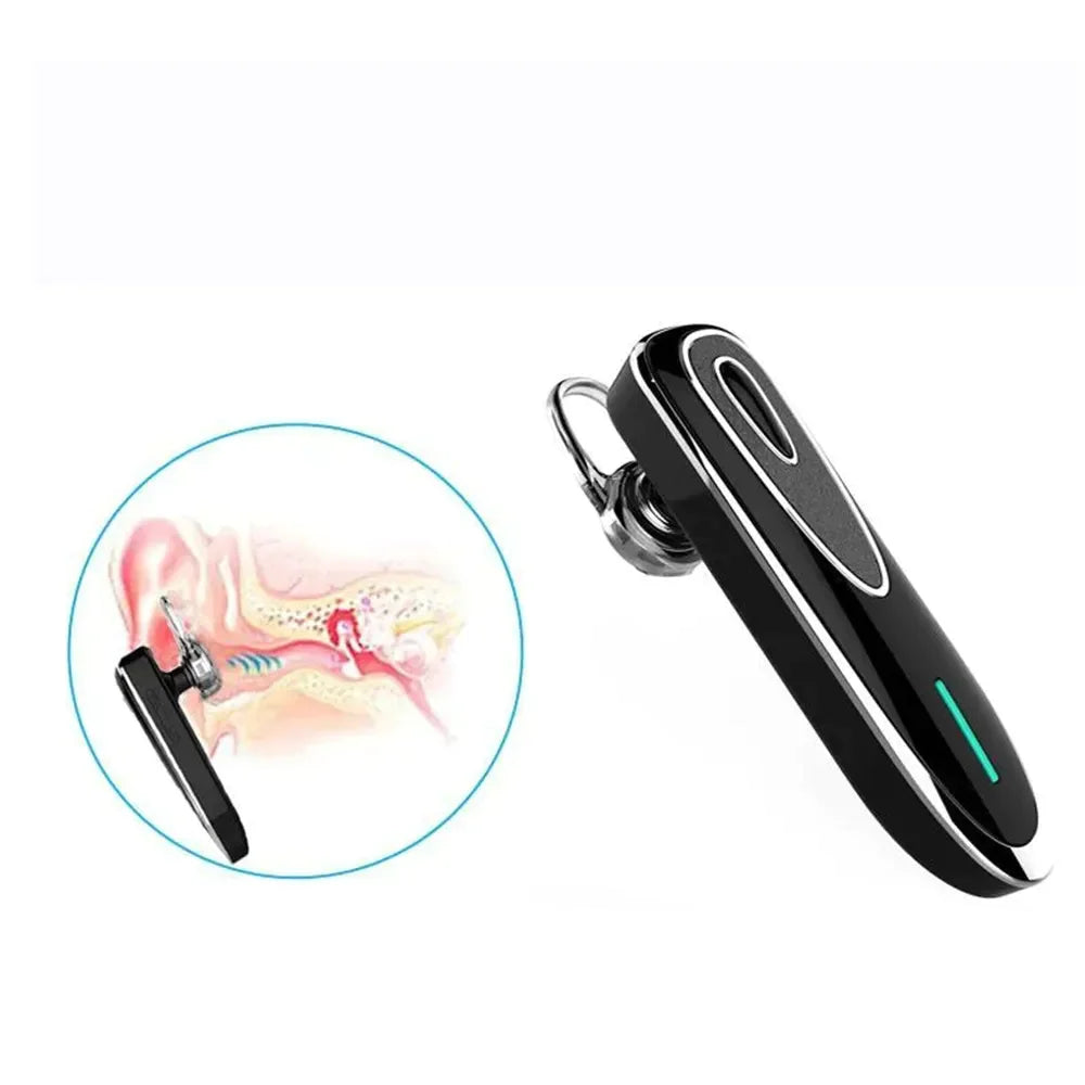 Earpiece Bluetooth Wireless Handsfree Driving Headset Headphone Microphone