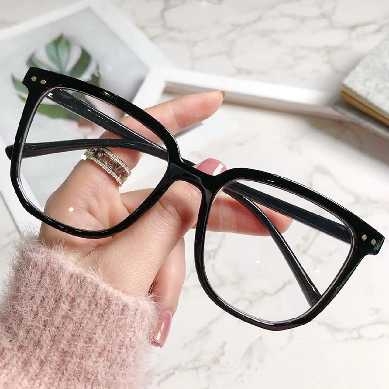 Fashion Square Myopia Glasses