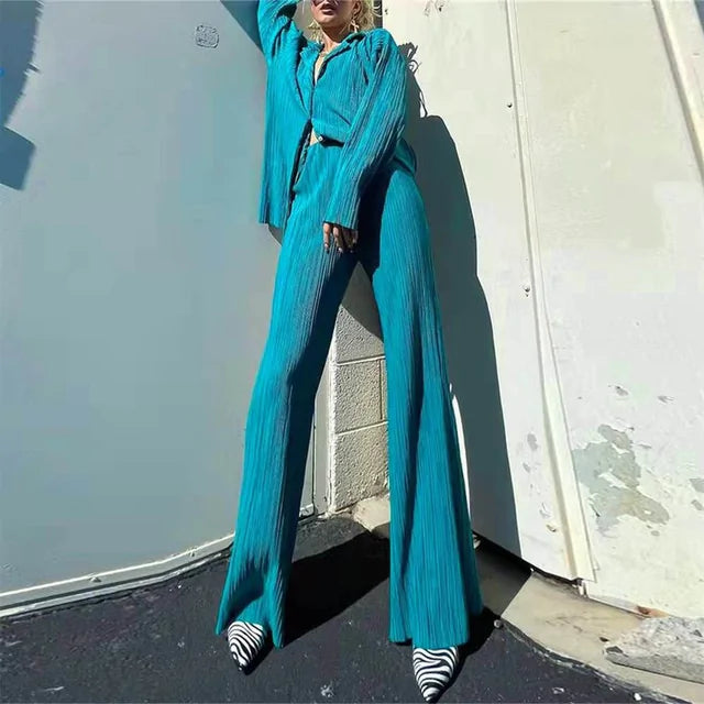 Women's Two Piece Long Sleeve Suit