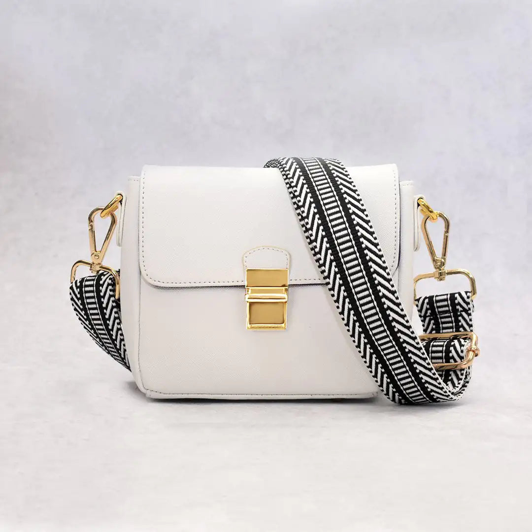 Tiny Leather Handbag -White