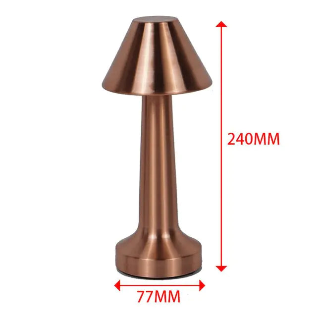 Retro Desk Table Lamp Rechargeable Wireless Touch Sensor Night Light for Restaurant Coffee Bedroom Bedside Home Decor Lamps