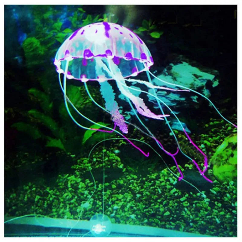 Artificial Swim Glowing Effect Jellyfish Aquarium Decoration