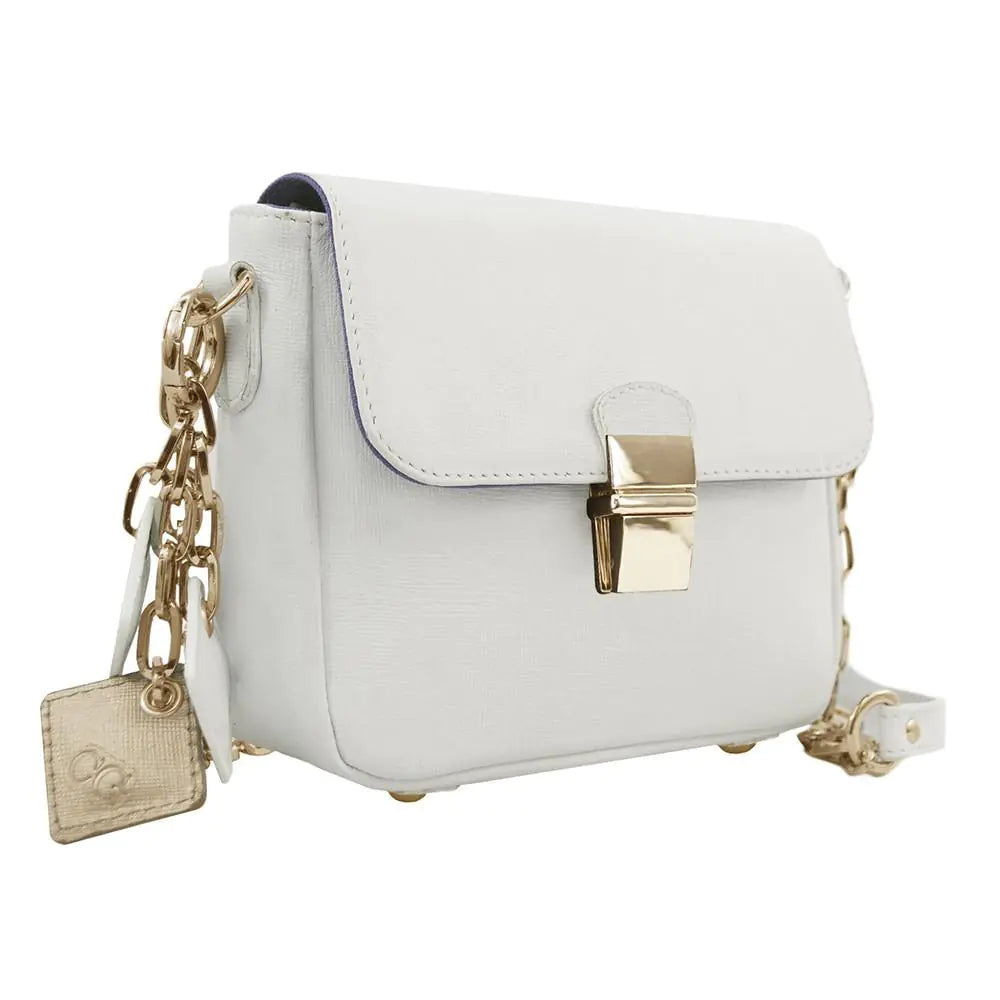 Tiny Leather Handbag -White