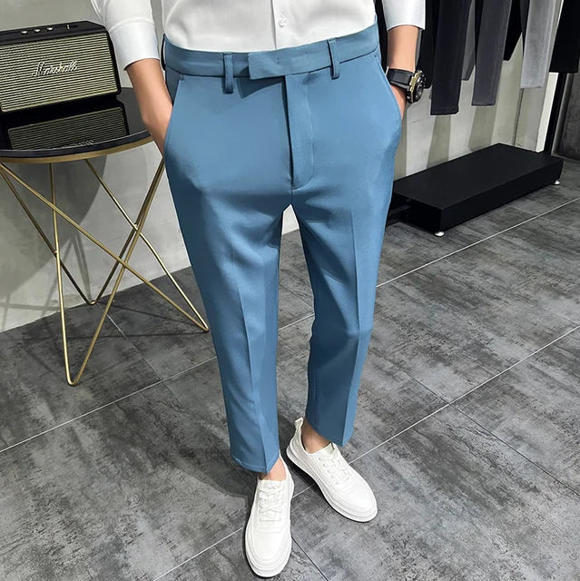 Fashion Mens Dark Green Suit Pants