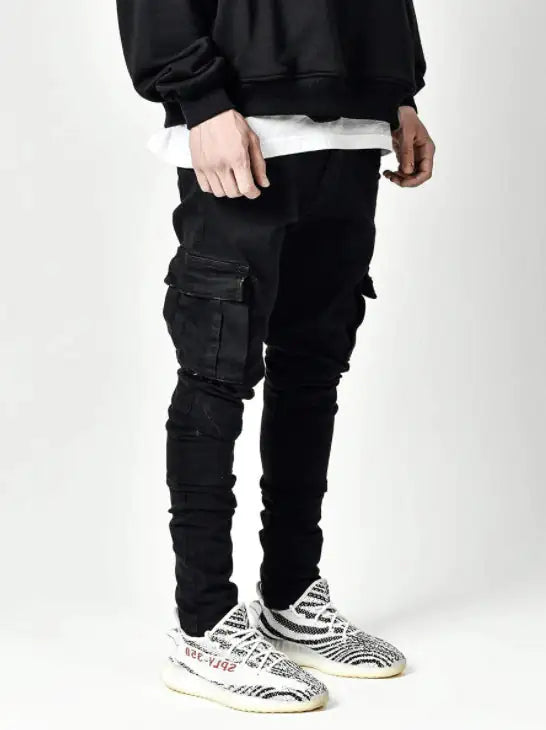 Men's Side Pockets Skinny Jeans