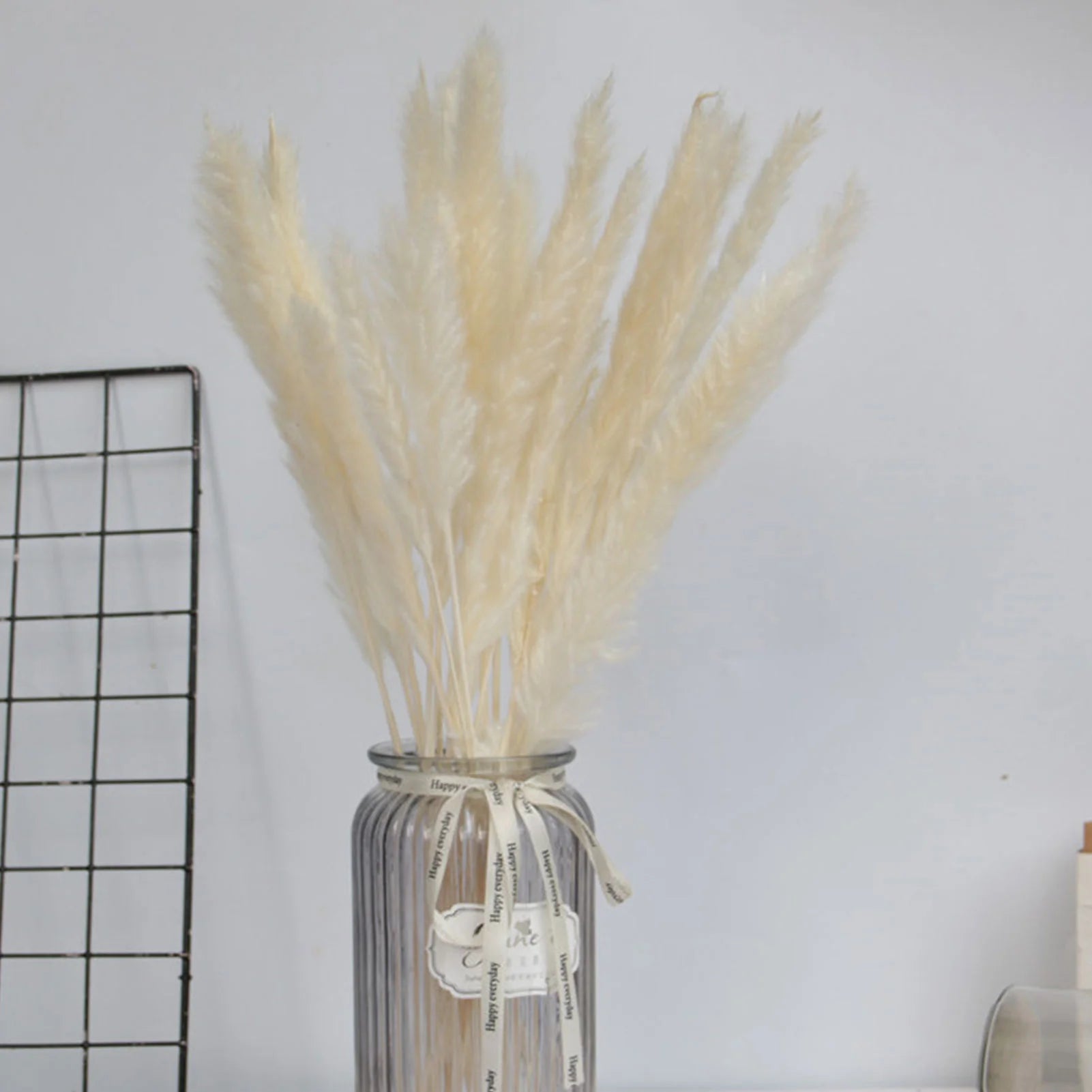 15 Natural Dried Pampas Grass Phragmites for Home and Wedding Decor