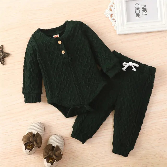 Toddler 2Pcs Suit Long Sleeve Romper