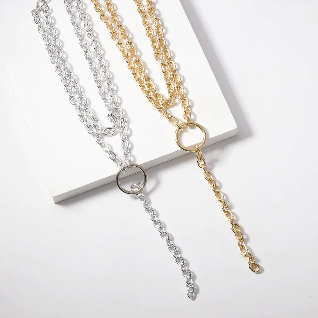 Classic Chain Lariat Necklace