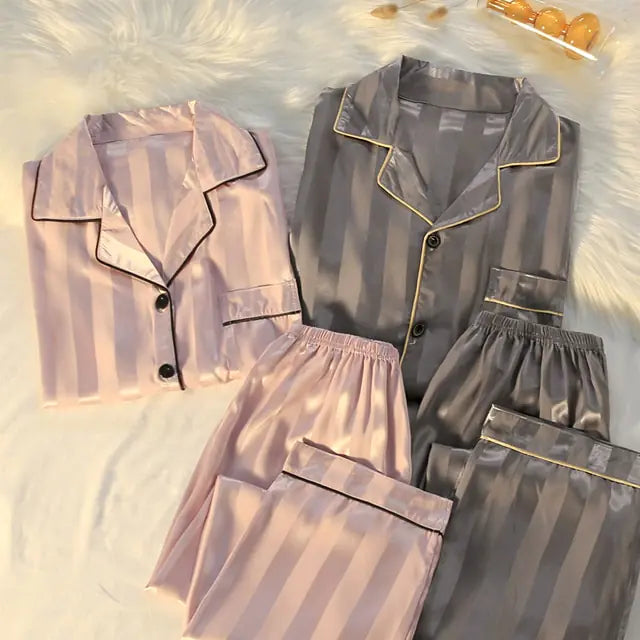 Couple/individual Luxury Silk Pajamas Sets