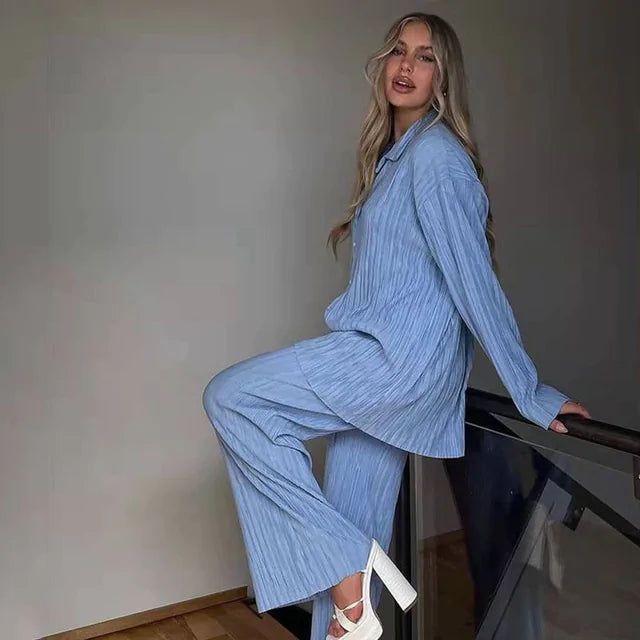 Women's Two Piece Long Sleeve Suit