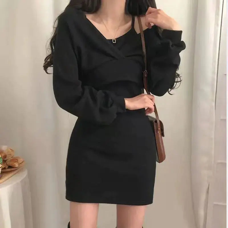 Elegant Suit Suspender Dress