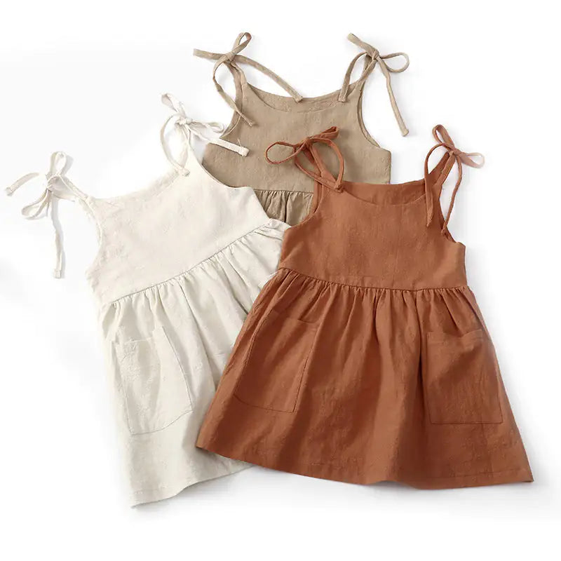 Baby's Solid Colour Summer Dress