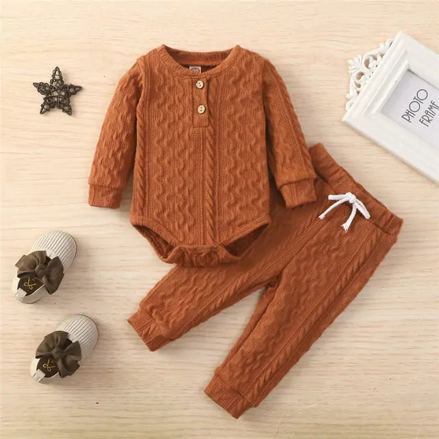 Toddler 2Pcs Suit Long Sleeve Romper