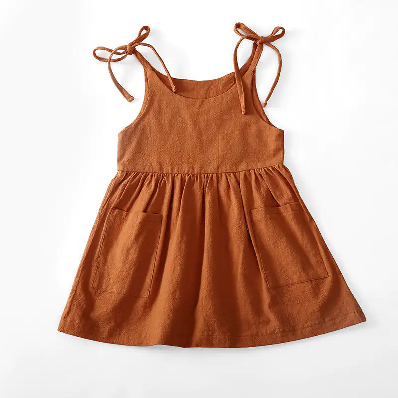 Baby's Solid Colour Summer Dress