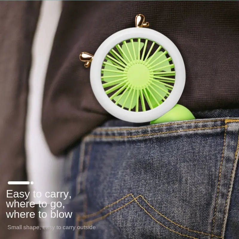 Mini Portable Pocket Fans USB Charging Desktop Dormitory Home Gift Student Outdoor Travel