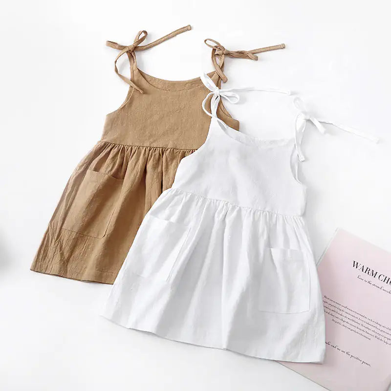 Baby's Solid Colour Summer Dress