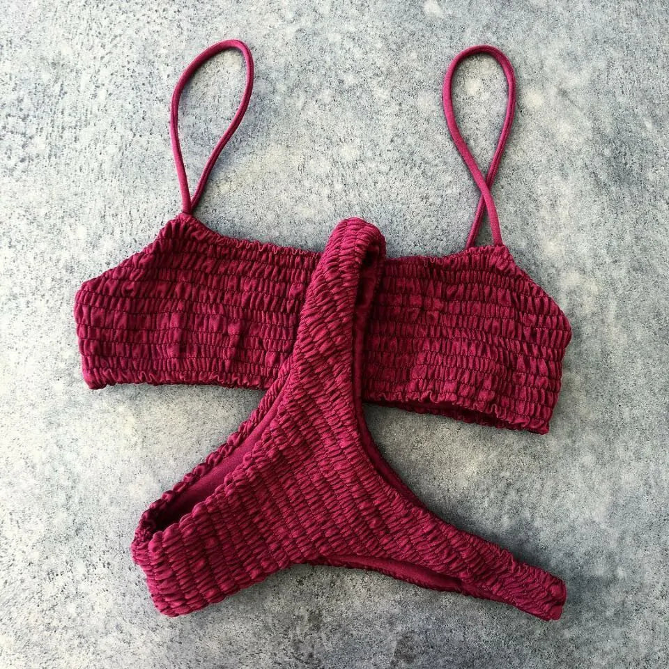 Crochet Triangle Swimwear Bathing Suit