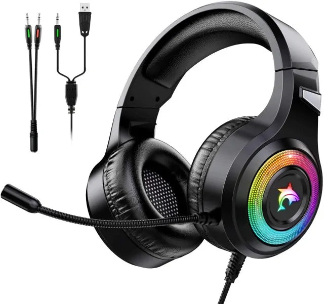 Gaming Headset With Microphone Light