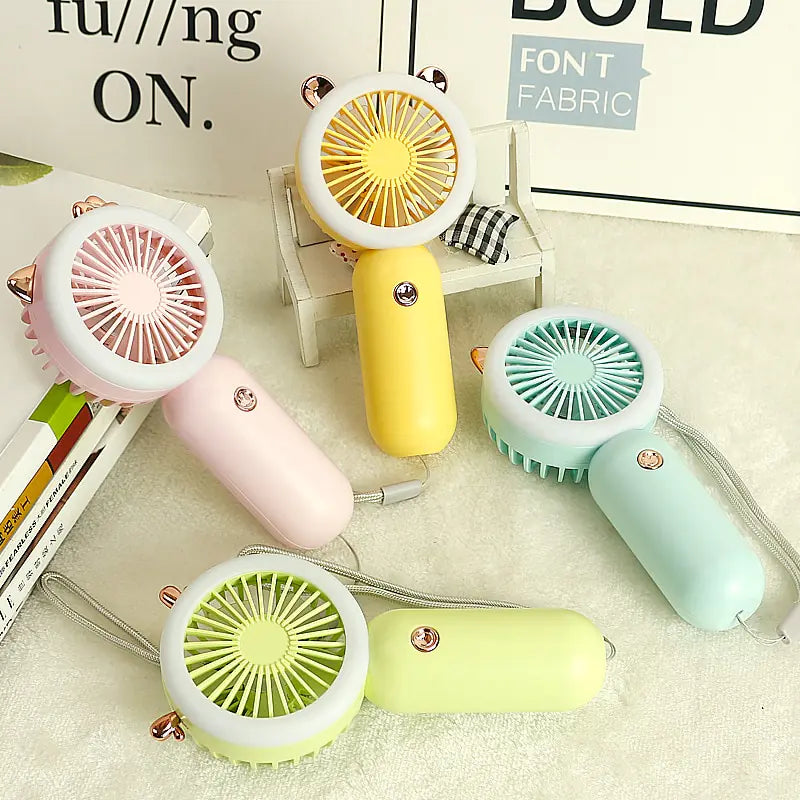 Mini Portable Pocket Fans USB Charging Desktop Dormitory Home Gift Student Outdoor Travel