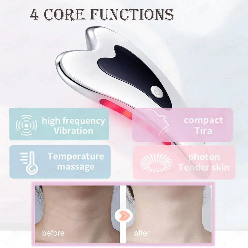 Skin Scraping Facial Lifting Tighten Anti Wrinkle Double Chin Remover Neck Electric Massager