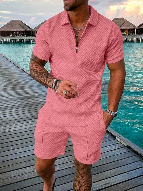 Summer Men's Two-Piece Casual Sportswear Set