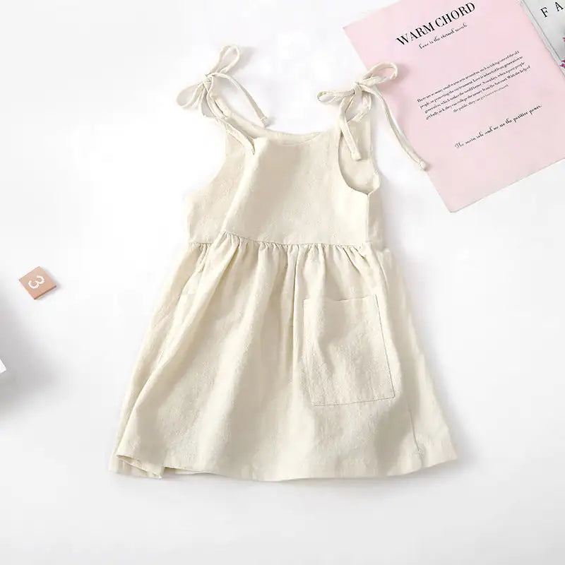 Baby's Solid Colour Summer Dress