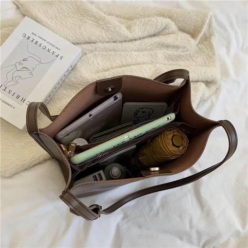 Olives Vegan Leather Tote Bag